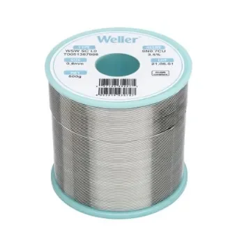Weller Wire, 0.8mm Lead Free Solder, 234°C Melting Point - T0051387999 product image