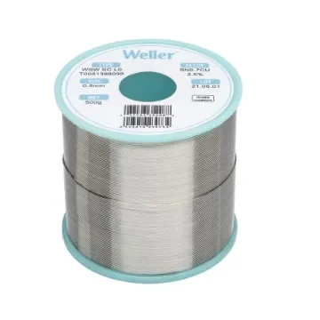 Weller Wire, 0.5mm Lead Free Solder, 235°C Melting Point - T0051388099 product image