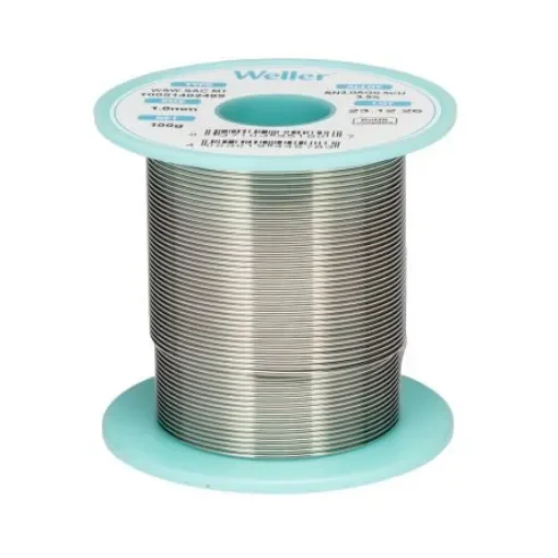 Weller Wire, 1mm Lead Free Solder, 217-221°C Melting Point - T0051402499 product image