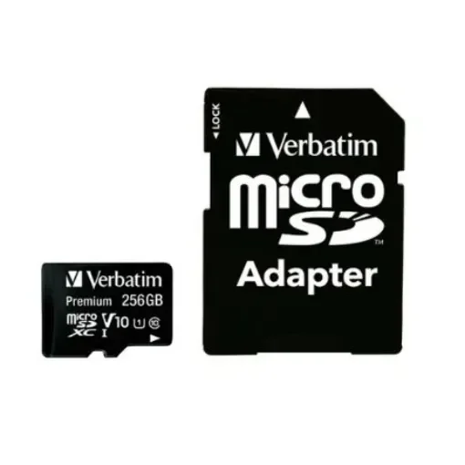 Verbatim 256 GB MicroSDXC Micro SD Card, Class 10 - 44087 product image