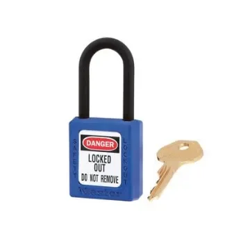 Master Lock Key Safety Padlock, 6mm Shackle - 406BLU product image