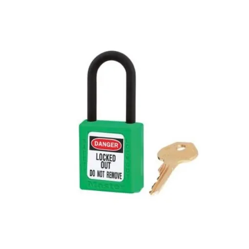 Master Lock Key Safety Padlock, 6mm Shackle - 406GRN product image