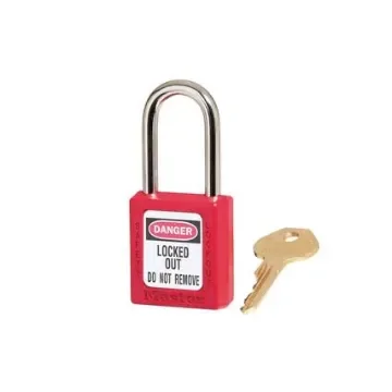 Master Lock Key Safety Padlock, 6mm Shackle - 410RED product image