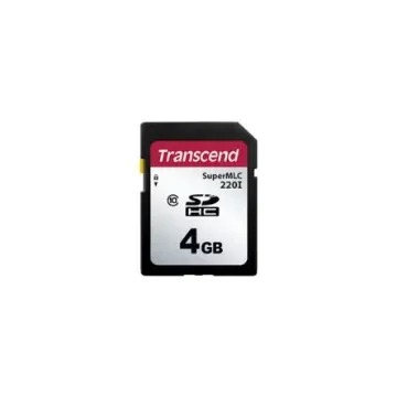 Transcend 4 GB Industrial SDHC SD Card, Class 10 - TS4GSDC220I product image