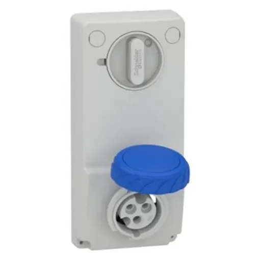Schneider Electric Side Entry IP65 Industrial Interlock Socket 2P + E, 16A, 250 V - 82081 product image