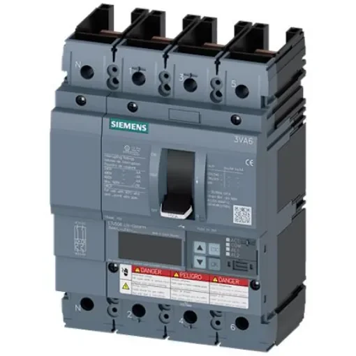 Siemens, Sentron MCCB Molded Case Circuit Breaker 4P 40A, Breaking Capacity 2.5 kA - 3VA6140-6JT41-2AA0 product image