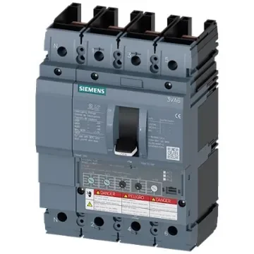 Siemens, Sentron MCCB Molded Case Circuit Breaker 4P 250A, Breaking Capacity 3 kA - 3VA6225-5HN41-2AA0 product image