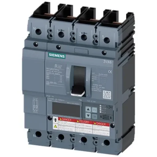 Siemens, Sentron MCCB Molded Case Circuit Breaker 4P 40A, Breaking Capacity 2.5 kA - 3VA6140-8JT41-0AA0 product image