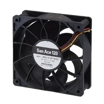 Sanyo Denki Axial Fan, 24 V dc, DC Operation, 11.5W, 480mA Max, 120 x 120 x 38mm - 9RA1224P1K001 product image