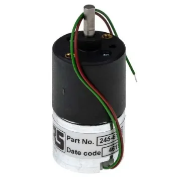 McLennan Servo Supplies Geared DC Geared Motor, 12 V dc, 14 Ncm, 9 rpm, 4mm Shaft Diameter - 1271-12-188 product image