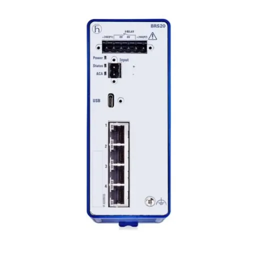 Hirschmann Managed Switch 4 Port Ethernet Switch - BRS20-04009999-TTCY99HHSESXX.X.XX product image
