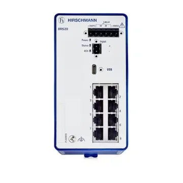 Hirschmann Managed Switch 8 Port Ethernet Switch - BRS20-08009999-TTCY99HHSESXX.X.XX product image
