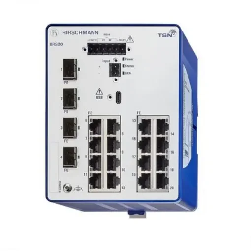 Hirschmann Managed Switch 20 Port Ethernet Switch - BRS20-2000ZZZZ-STCY99HHSESXX.X.XX product image