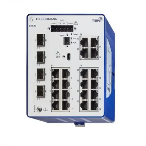Hirschmann Managed Switch 24 Port Ethernet Switch - BRS20-2400ZZZZ-STCY99HHSESXX.X.XX product image