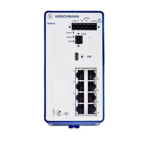 Hirschmann Managed Switch 8 Port Ethernet Switch - BRS40-00089999-TTCY99HHSESXX.X.XX product image
