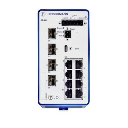 Hirschmann Managed Switch 12 Port Ethernet Switch - BRS40-0012OOOO-STCY99HHSESXX.X.XX product image