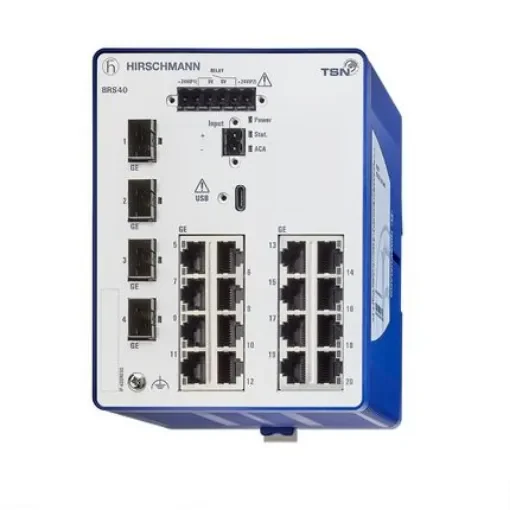 Hirschmann Managed Switch 20 Port Ethernet Switch - BRS40-0020OOOO-STCY99HHSESXX.X.XX product image