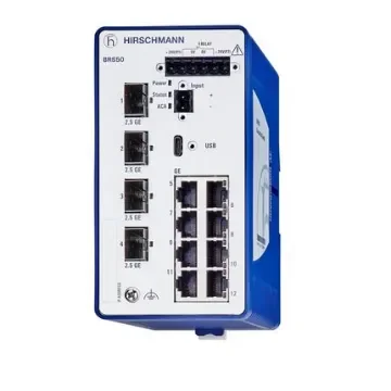 Hirschmann Managed Switch 12 Port Ethernet Switch - BRS50-00122Q2Q-TTCY99HHSESXX.X.XX product image