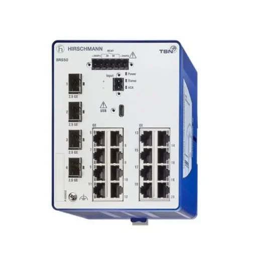 Hirschmann Managed Switch 20 Port Ethernet Switch - BRS50-00202Q2Q-STCY99HHSESXX.X.XX product image