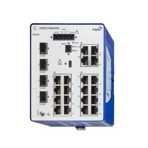 Hirschmann Managed Switch 24 Port Ethernet Switch - BRS50-00242Q2Q-STCY99HHSESXX.X.XX product image