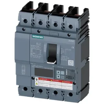 Siemens, Sentron MCCB Molded Case Circuit Breaker 4P 250A, Breaking Capacity 3 kA - 3VA6225-6KT41-2AA0 product image