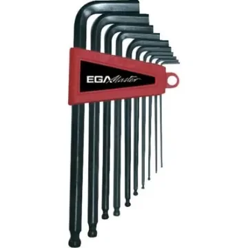 Ega-Master 10 piece L Shape Metric Hex Key Set, 1.5 mm, 2.5 mm, 2 mm, 3 mm, 4 mm, 5.5 mm, 5 mm, 6 mm, 8 mm, 10 mm - 61496 product image