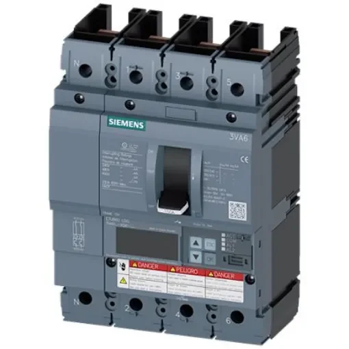 Siemens, Sentron MCCB Molded Case Circuit Breaker 4P 40A, Breaking Capacity 2.5 kA - 3VA6140-7KQ41-0AA0 product image