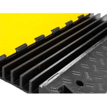 RS PRO 900mm Black/Yellow EV Cable Cover in Rubber, 50mm Inside dia. - 245800 product image