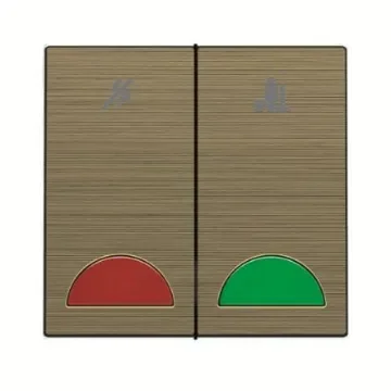 ABB Gold Do Not Disturb/Make Up Room Switch, 1 Way, 2 Gang, AMD - 2CLA621500N1601 product image