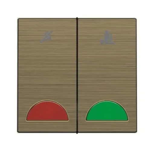 ABB Gold Do Not Disturb/Make Up Room Switch, 1 Way, 2 Gang, AMD - 2CLA621500N1601 product image