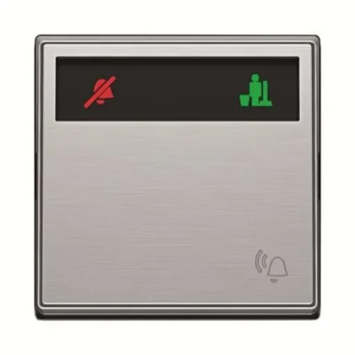 ABB Silver Do Not Disturb/Make Up Room Switch, 1 Way, 2 Gang, AMD - 2CLA621580N1101 product image