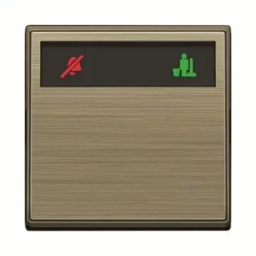 ABB Gold Do Not Disturb/Make Up Room Switch, 1 Way, 2 Gang, AMD - 2CLA621580N1601 product image