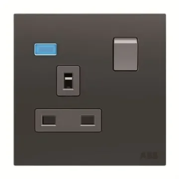 ABB Black Electrical Socket, 2 Poles, 13A - 2CLA623729N1501 product image