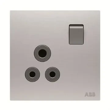 ABB Silver Electrical Socket, 2 Poles, 5A - 2CLA623759N1101 product image