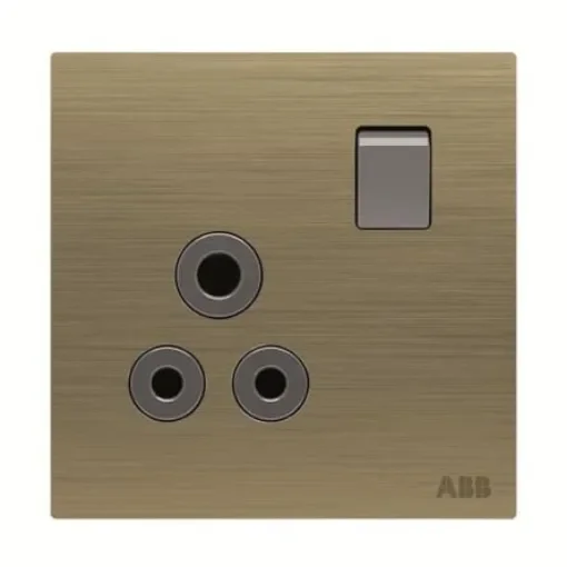 ABB Gold Electrical Socket, 2 Poles, 15A - 2CLA623759N1601 product image