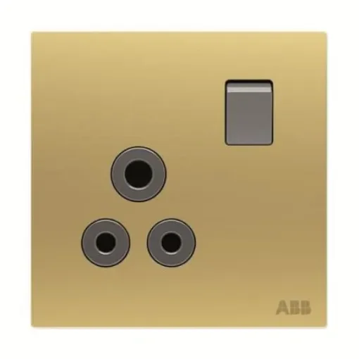 ABB Gold Electrical Socket, 2 Poles, 13A - 2CLA623759N1701 product image