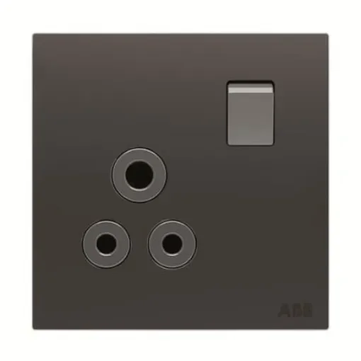ABB Black Electrical Socket, 2 Poles, 15A - 2CLA623769N1501 product image