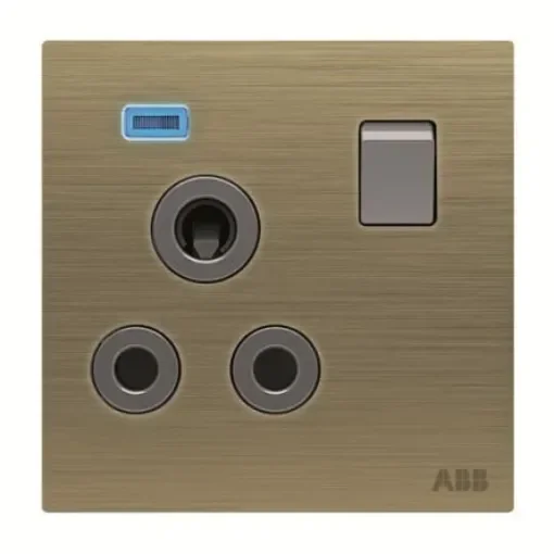 ABB Gold Electrical Socket, 2 Poles, 15A - 2CLA623779N1601 product image