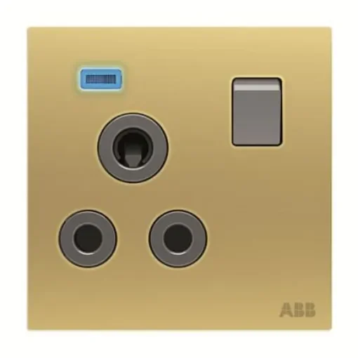 ABB Gold Electrical Socket, 2 Poles, 15A - 2CLA623779N1701 product image