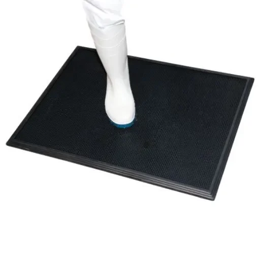 Notrax Sani-Trax Anti-Slip, Entrance Mat, Anti-Slip, Outdoor Use, Black, 45cm 60cm 19mm - 346S1824BL product image