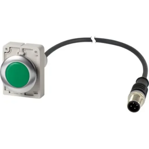 Eaton, Panel Mount Green LED Indicator, 30mm Cutout, Round - 186012 C30C-FL-G-24-P5 product image