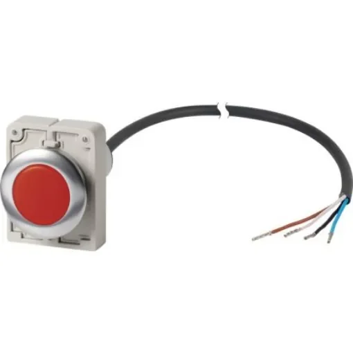 Eaton, Panel Mount Red LED Indicator, 30mm Cutout, Round - 185984 C30C-FL-R-24-P65 product image