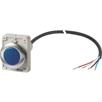 Eaton, Panel Mount Blue LED Indicator, 30mm Cutout, Round - 186070 C30C-FL-B-24-P65 product image