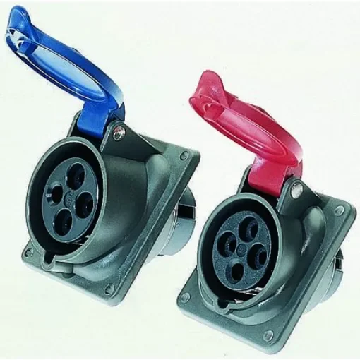 Legrand Right Angle Switchable IP44, IP55 Industrial Interlock Socket 2P+E, 16A, 250 V - 0 520 22 product image