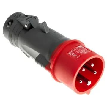 Legrand, Hypra IP44 Red Cable Mount 3P + N + E Industrial Power Plug, Rated At 16A, 415 V - 0 522 44 product image