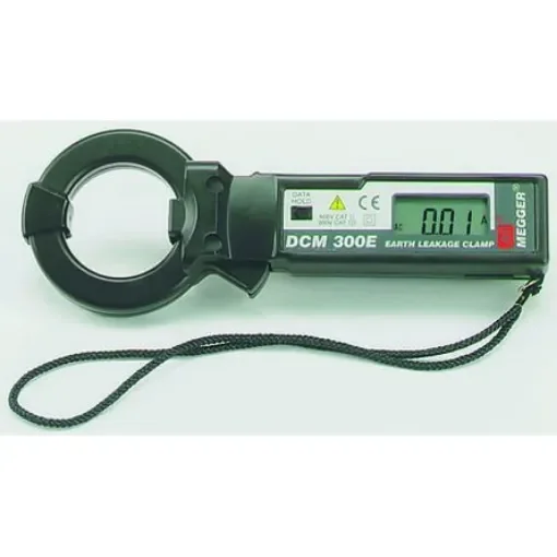 Megger DCM300E Clamp Meter, Max Current 300A ac CAT II 600 V, CAT III 500 V - 6111-284 product image