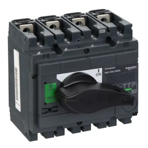 Schneider Electric 4 Pole Isolator Switch - 200A Maximum Current - 31103 product image