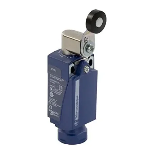 Telemecanique Sensors Roller Limit Switch, IP66, IP67, DP, Plastic Housing, 240V ac Max, 3A Max - XCKP2118M12 product image