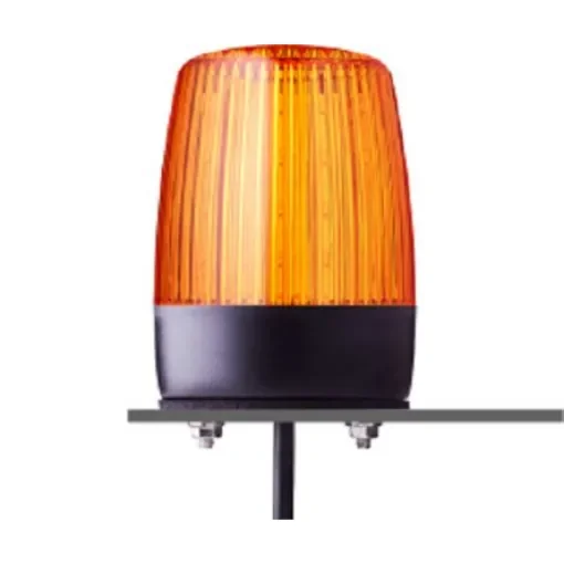 AUER Signal PFH Series Amber Multi Strobe Beacon, 24 V ac/dc, Base Mount, LED Bulb, IP67, IP69 - 860511405 product image