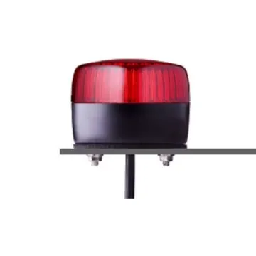 AUER Signal PFL Series Red Multi Strobe Beacon, 24 V ac/dc, Base Mount, LED Bulb, IP67, IP69 - 861512405 product image